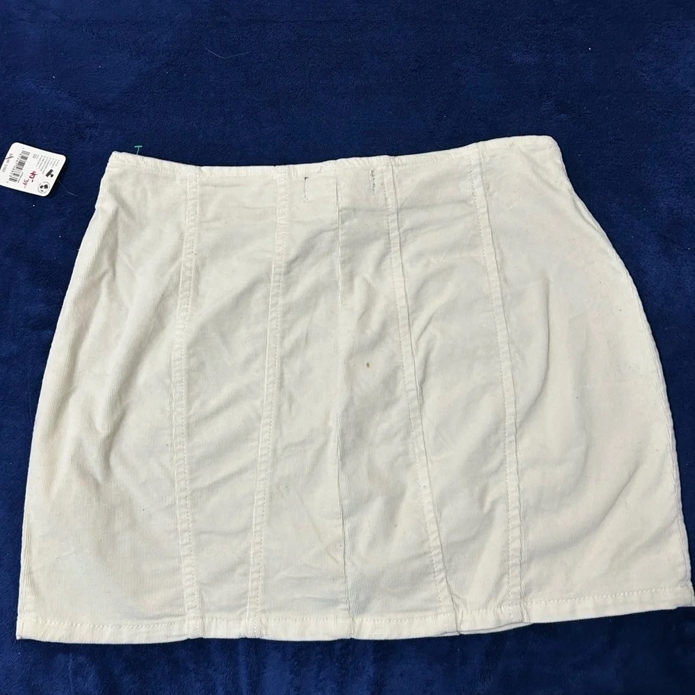 We The Free (Free People ) Ivory Zippered Skirt
